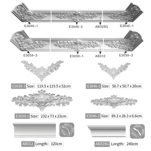 Auuan PU victorien plafond Coving corniche moulage <span class=keywords><strong>Pop</strong></span> coins pour plafond Design d'intérieur - Product Image 1