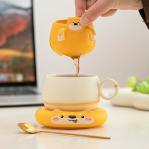 <span class=keywords><strong>Tazza</strong></span> in Ceramica per Acqua e Tè, Design Creativo Minimalista Cinese, Motivi Panda, Gatto Portafortuna, <span class=keywords><strong>Cane</strong></span>, <span class=keywords><strong>Tazza</strong></span> <span class=keywords><strong>da</strong></span> Caffè - Product Image 3