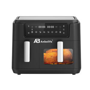 <span class=keywords><strong>Friteuse</strong></span> à air Anbolife 10L à double panier, grande capacité, 2400W haute puissance, écran tactile, contrôle numérique avec 6 préréglages et menus rapides - Product Image 5