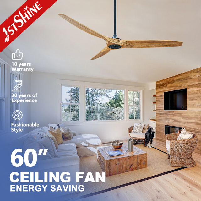 1stshine Wifi App Control Voice Compatible Intelligent Solid Wood Blades Energy Saving Innovative Home Smart Ceiling Fan