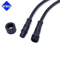 Conector Impermeable IP67, Cable Macho y Hembra con Bloqueo de Tornillo, Conector Circular de Aviación, Arnés de Cableado para Sensor de Iluminación LED