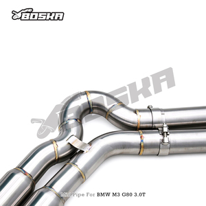 BOSKA Exhaust Equal Length Mid <b>Pipe</b> Z <b>Pipe</b> for BMW M3/M4 G80/G82 M2 G87 S58 3.0T 2021-2024 SS304 Performance Exhaust <b>Pipe</b> - Product Image 5