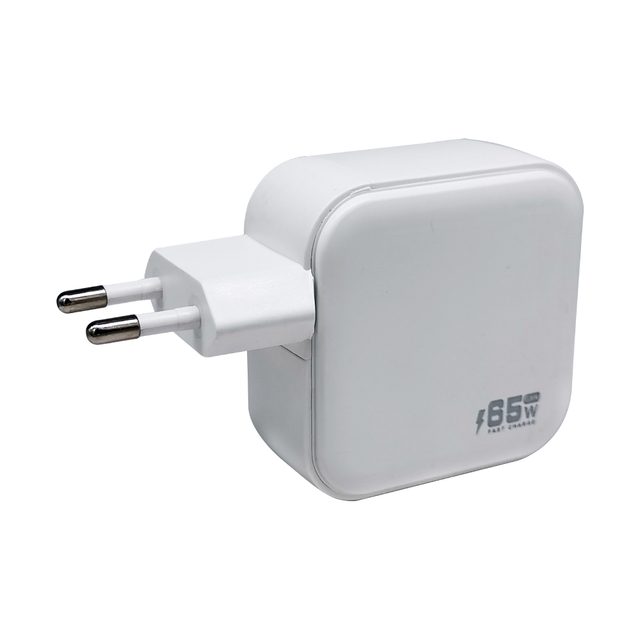Factory New 65W GaN Fast Power Adapter Type-C/USB-A Fast Charging  Display Light-Travel Portable EU/US/UK Plug for Mobile Phone