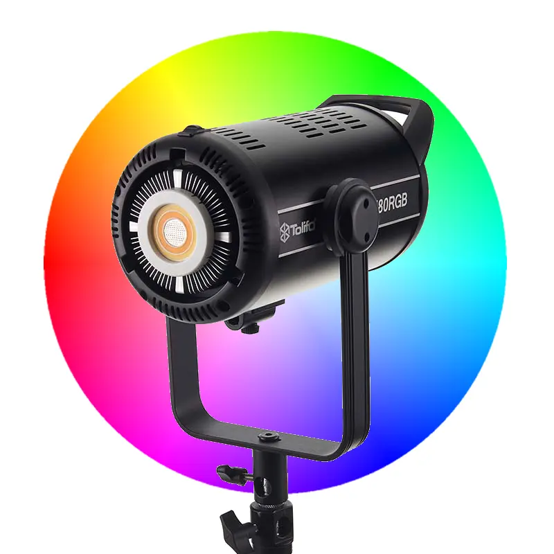 Tolifo X-180RGB द्विशताब्दी रंग 2700-6500K एप्लिकेशन DMX आरजीबी पेशेवर फोटोग्राफी स्टूडियो वीडियो प्रकाश 180W का नेतृत्व किया शूटिंग प्रकाश