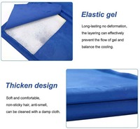 Coussin rafraîchissant en gel de nylon réutilisable et durable avec logo personnalisé pour animaux de compagnie, idéal pour soulager la chaleur estivale et prévenir la surchauffe en extérieur