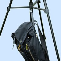 Statif Tripod Aluminium Portabel 4 Kaki untuk Kamera Video dan Fotografi dengan V-Yoke, Tas Travel & Penyangga Ponsel