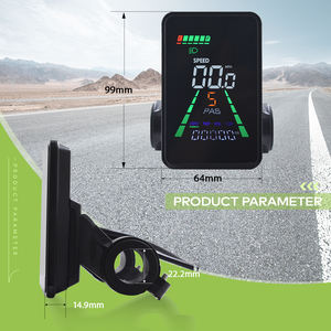 L5 [Haytrix] Compteur de vitesse <span class=keywords><strong>LCD</strong></span> en alliage d'aluminium de haute qualité, étanche, durable et écologique, pour <span class=keywords><strong>vélo</strong></span> <span class=keywords><strong>électrique</strong></span>, vitesse réglable 24V/36V/48V - Product Image 3