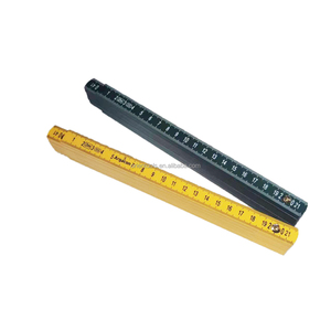Promozione del prezzo di fabbrica bianco giallo nero 2 metri di plastica pieghevole regola - Product Image 1