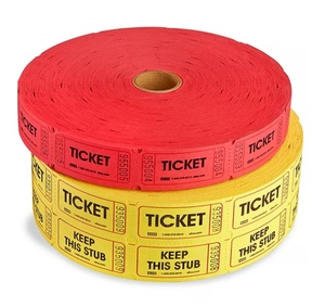 Biglietti per Eventi Bingo, Rotoli di Biglietti Personalizzati per Lotterie Doppie, Buoni Sconto con Scritta 'Keep This Stub' - Product Image 1