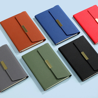 Ensemble de carnet de notes en cuir PU relié, avec stylo, ensemble cadeau de luxe, impression de logo personnalisée en gros
