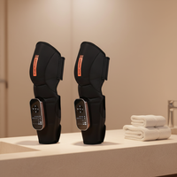 Masseur de jambes portable à compression d'air, bottes chauffantes pour mollets avec vibration, appareil de soin des pieds électrique rechargeable, 3 modes