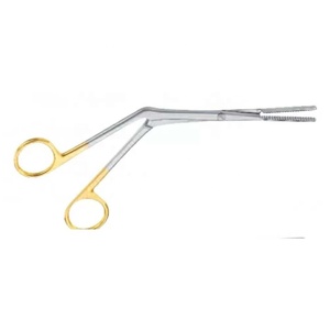 Tebbets 18.5cm Stainless Steel <b>Electric</b> Surgical <b>Instruments</b> Precision Tissue Grasping ENT Nasal Surgery Forceps Serrated Tips - Product Image 1
