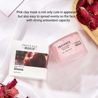 Masque facial en argile de pomme rose clair, antioxydant, doux, cireux et gluant, pour peaux normales, facile à étaler et à forte capacité antioxydante