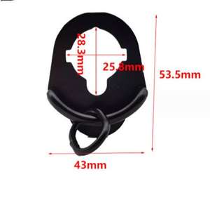 Adaptateur de sangle à double boucle en métal durable haute pression pour tir tactique, chasse et sécurité, avec rotules de fixation - Product Image 5