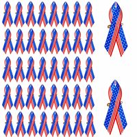 Ruban de sensibilisation au cancer du sein en satin 100% coton imprimé avec logo personnalisé, 1,4 x 3 pouces, avec épingle de sûreté, résistant au rétrécissement, décoratif