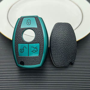 Housse de clé de voiture en cuir TPU pour <span class=keywords><strong>Mercedes</strong></span> Benz CLS/CLA/GL/SLK//A/B/C/S-Class <span class=keywords><strong>Protection</strong></span> des clés - Product Image 5