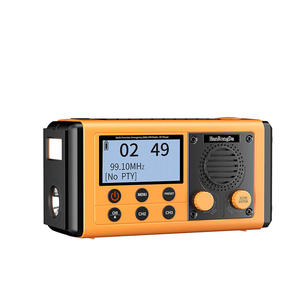 Radio portátil Vofull 907 de alta sensibilidad FM/DAB con batería de 10000 mAh, linterna, alarma SOS y altavoz incorporado para uso en emergencias. - Product Image 6
