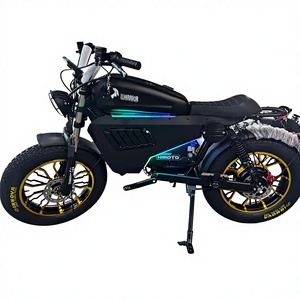 Bicicleta de Montaña Negra de 3000w/1500w para Adultos, con Llantas Gruesas de 20 Pulgadas, Ruedas de Aluminio Doradas, Estilo Sk-2 Stealth con Neon Soul the Black - Product Image 1