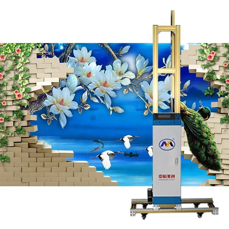 2880DPI Outdoor 3d Automatic Wall Painting Machine Vertical Decor Wall-pen Wall Painting Printer Murals Printing Equipment