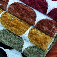 Tissu Jacquard Teint en Fil 100% Polyester de Bonne Qualité, Épais et Écologique, pour Tissus d'Ameublement, Coussins de Canapé et Textiles de Maison