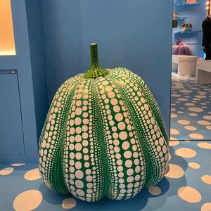 Sculpture géante de citrouille en résine de fibre de verre d'art abstrait moderne <span class=keywords><strong>Yayoi</strong></span> Kusama Grande sculpture de citrouille en fibre de verre - Product Image 3