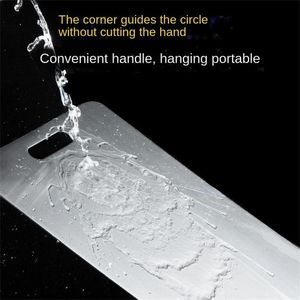 Planche de découpe en titane pour cuisine, en acier inoxydable 304, épaissie, double face, qualité alimentaire, portable, pour fruits et viandes - Product Image 5