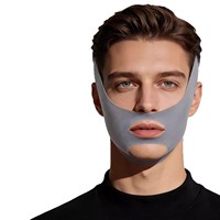 Appareil de remodelage du visage en V pour hommes avec ions négatifs pour raffermir la peau, réduire les rides et sculpter la mâchoire (double menton)