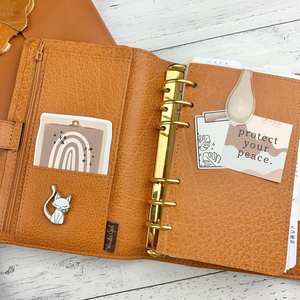 Discos ocultos, diario de cuero, planificador punteado, agendas de lujo 2024, servicio de impresión de cuero PU A5 de negocios, Guangzhou personalizado - Product Image 4