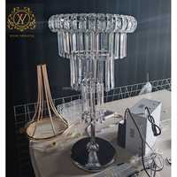 Nouvelle Arrivée Support à Fleurs en Cristal Doré pour Mariage, Décoration de Table de Banquet, Fête ou Hôtel, Centre de Table de Mariage