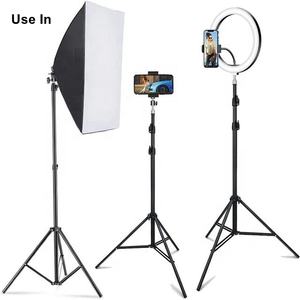 Goedkope 1.6M Statief Stand Voor Telefoon Met Selfie Ringlamp - Product Image 6