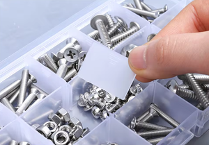 Ngăn nhựa trong suốt nhà bếp lưu trữ hộp đồ trang sức có thể điều chỉnh Organizer lưu trữ hộp trường hợp lưu trữ <span class=keywords><strong>container</strong></span> - Product Image 3