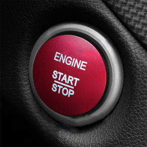 Capot de bouton de démarrage de <span class=keywords><strong>voiture</strong></span> en aluminium usiné CNC personnalisé, capot de bouton de démarrage/arrêt du <span class=keywords><strong>moteur</strong></span> - Product Image 2
