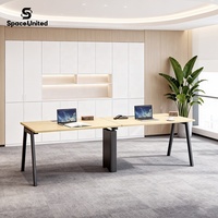 Mobilier de bureau haut de gamme Bureau de direction Double poste de travail design contemporain