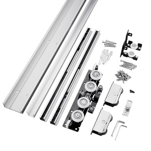 Rail coulissant pour porte Ghost Door en alliage d'aluminium, qualité industrielle 80 kg, pour quincaillerie d'armoires de cuisine - Product Image 3