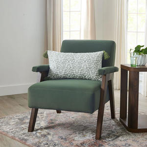Fauteuil une <span class=keywords><strong>place</strong></span> confortable pour salle à manger, hôtel, appartement, avec rembourrage en éponge, en bois et tissu, idéal pour salon, chambre, centre commercial - Product Image 5