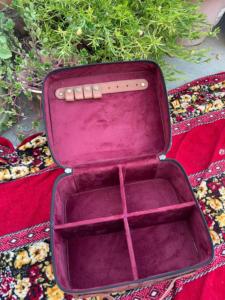 Handmade Genuine Leather Cosmetic <b>Makeup</b> Box & Professional Travel Vanity <b>Case</b> - Product Image 2