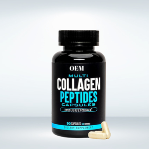 Cápsulas de Micro Ingredientes Multi-Colágeno de Marca Privada OEM, 90/60 Cápsulas para Adultos, No Aptas para Mujeres Embarazadas - Product Image 1