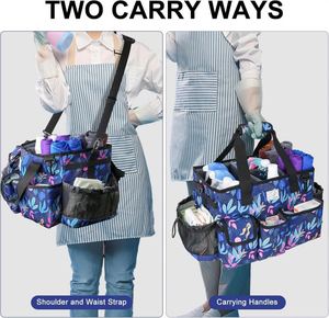 Échantillon gratuit : Fournitures de nettoyage pour le lavage de voitures et l'entretien ménager, sac de rangement roulant pour produits de nettoyage avec poignées - Product Image 5
