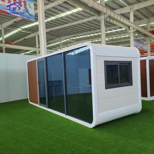 Maison mobile portable avec mur en verre, maison préfabriquée, aménagement personnalisable, camping, cabane Apple, maisonnette préfabriquée - Product Image 2