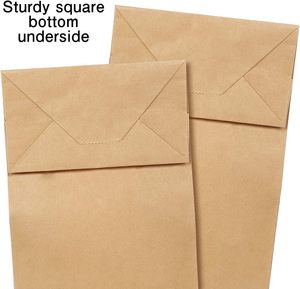 Bolsa de Papel Kraft Marrón para Comida para Llevar, con Logotipo Personalizado, de 12 LB/10 LB, para Pan, Frutas y Comestibles, 100% Reciclada - Product Image 4