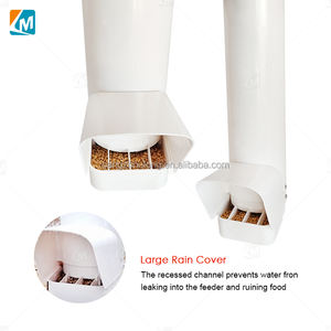 YYB Sin cubierta <span class=keywords><strong>de</strong></span> lluvia residual Tubo <span class=keywords><strong>casero</strong></span> Aves <span class=keywords><strong>de</strong></span> Corral Gravity Waterer and Feeder - Product Image 5