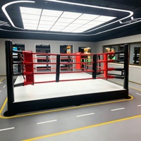 Anneau de boxe léger et stable en acier pour entraînement à domicile