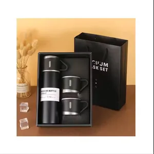 500ml nước bằng thép không gỉ chai 3 cái chân không Flask Set Vacuum Flask Set Hộp quà tặng