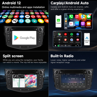 Autoradio 2 din Android12 Lecteur DVD pour Toyota RAV4 2006-2012 GPS Navigation Stereo