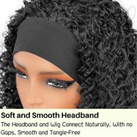 Perruque bandeau sans colle, afro bouclée crépue, 14 pouces # Perruque en fibre résistante à la chaleur, noire naturelle 1B, volumineuse, pour femmes, en stock, vente en gros
