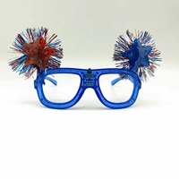 Lunettes de fête nationale américaine de haute qualité LED décorations de fête de vacances lumineuses approvisionnement en plastique