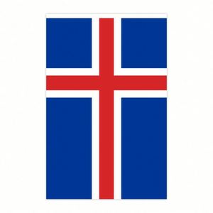 Iceland String <b>Flag</b> Polyester Fabric National Country <b>Flag</b> for Birthday Party Festival Decoration - Product Image 2