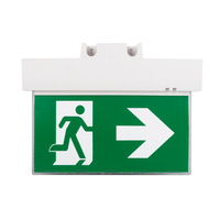 Panneau de signalisation d'urgence à double éclairage latéral pour homme qui court, conforme à la norme EN, 220-240V, IP20, pour bâtiment commercial