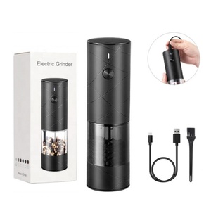 Latest Type-C Electric USB Rechargeable Salt and <b>Pepper</b> Mill <b>Grinder</b> Set with Led Light - Product Image 4