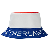 Niederländische Flagge Bucket Hat Fußball-Fan Sport Polyester Erwachsene Verstellbar Großhandel Individuelles Logo